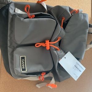 GANNI mini backpack, green